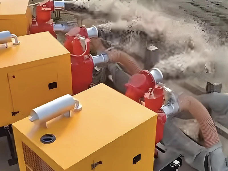 Jianghe Flood Prevention Products абнаўляе набор вадзяных помпаў з прывадам ад дызельнага рухавіка для павышэння эфектыўнай дрэнажнай здольнасці ад паводак